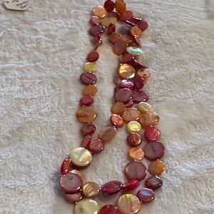 Elegant Multicolor mother of pearl 1 strand Shell Necklace